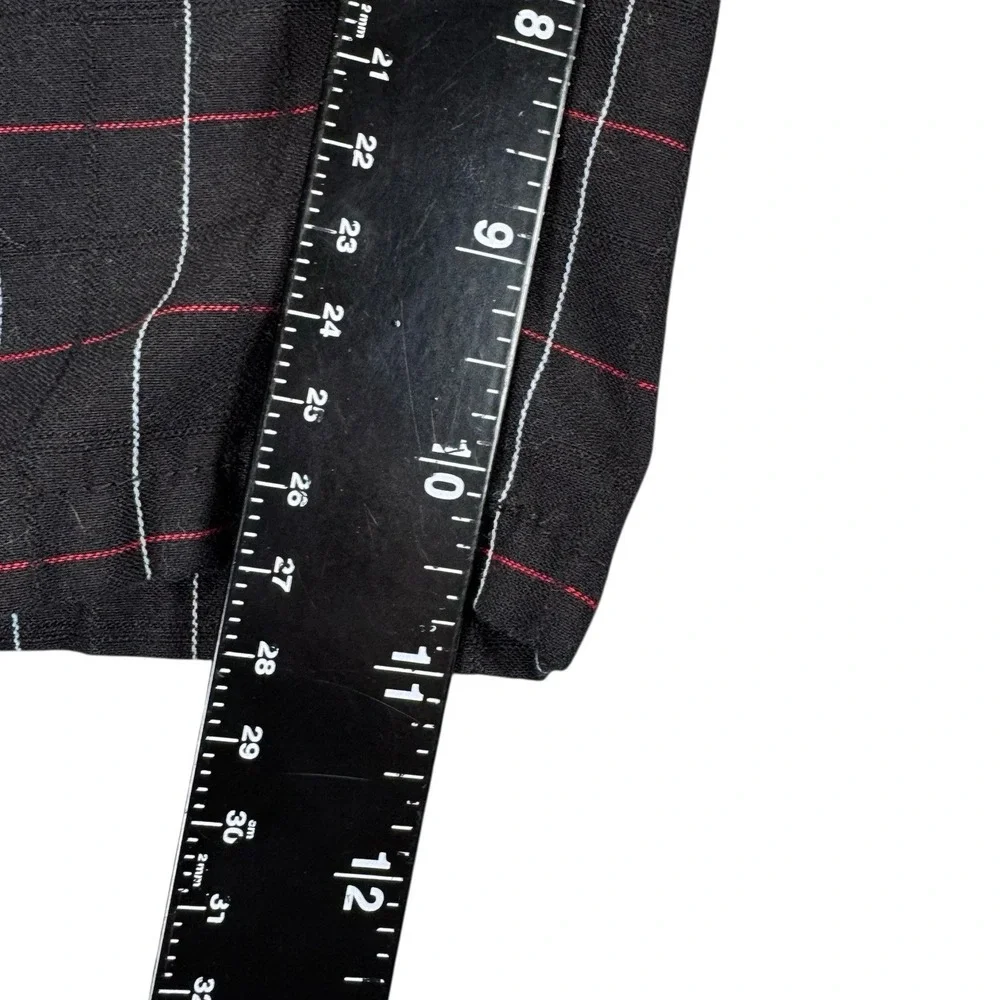 Redsand Mens 36 Black Plaid Cargo Shorts Ripstop Boardshorts Hybrid Y2K Surf